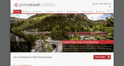 Desktop Screenshot of prime-travel.com