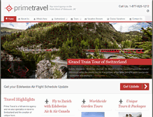 Tablet Screenshot of prime-travel.com